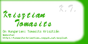 krisztian tomasits business card